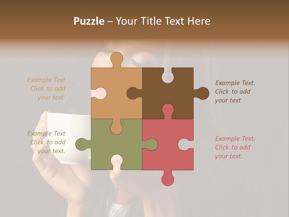 Coffee Tea Young PowerPoint Template