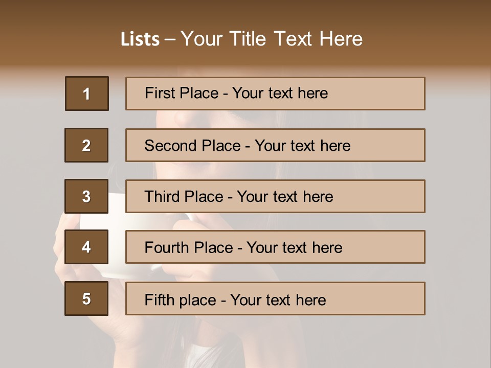 Coffee Tea Young PowerPoint Template