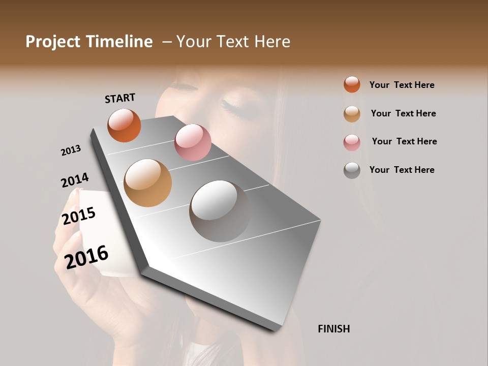 Coffee Tea Young PowerPoint Template