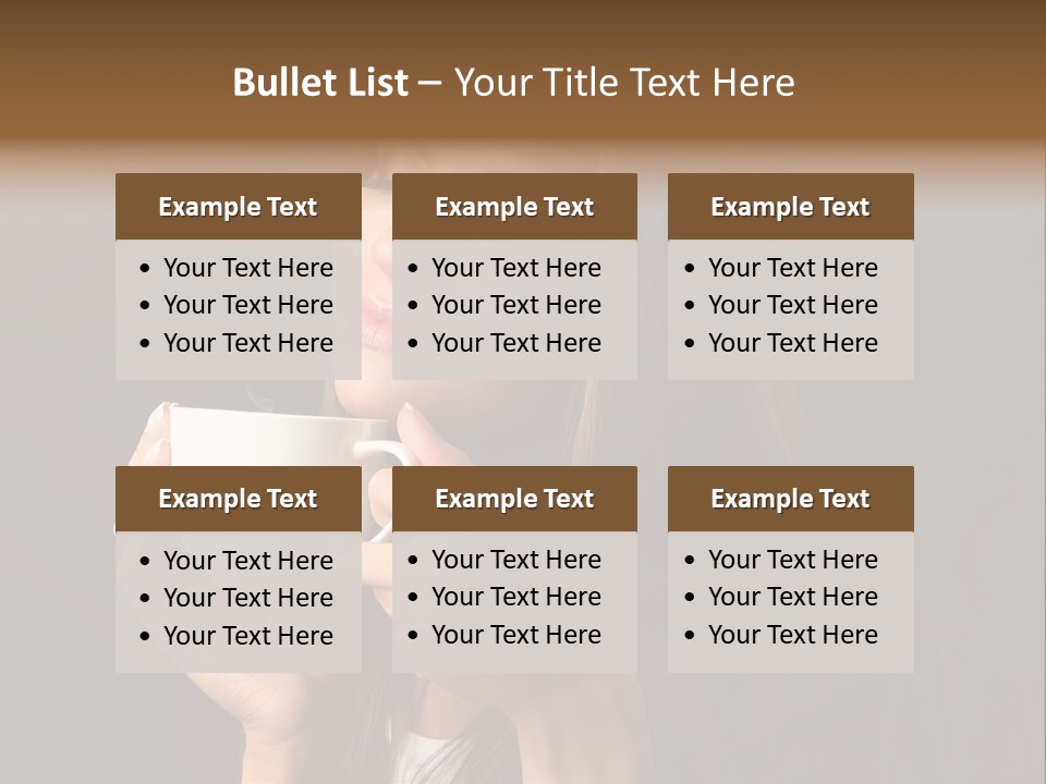 Coffee Tea Young PowerPoint Template