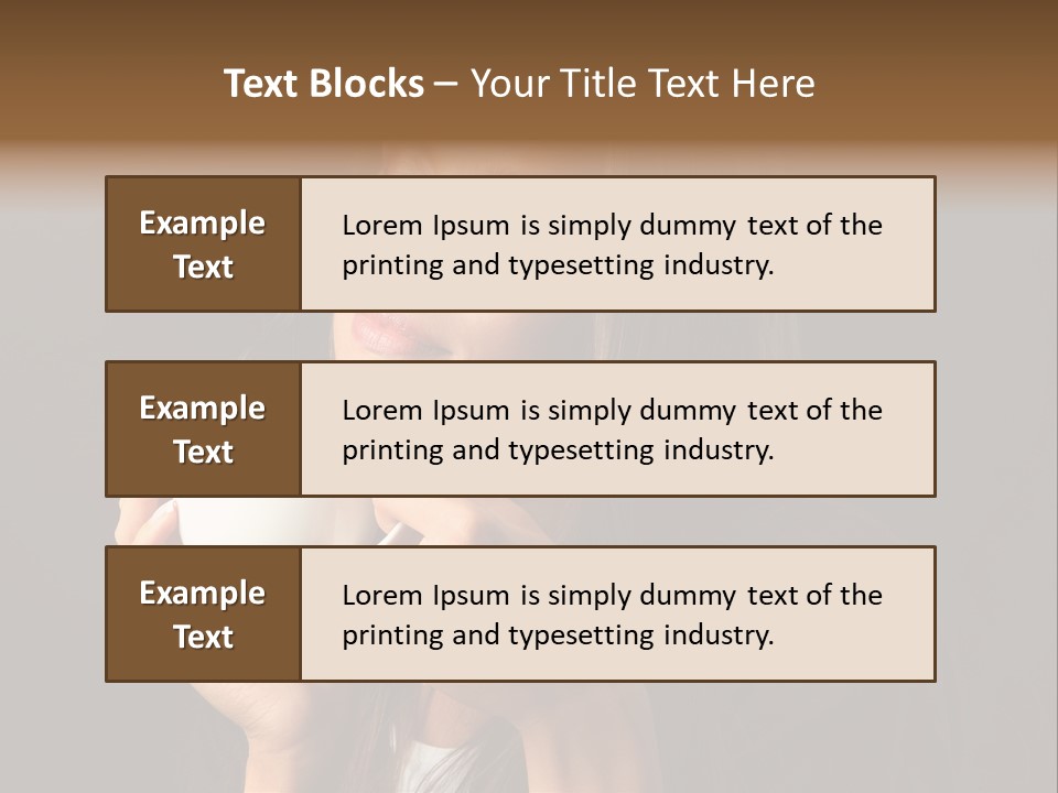 Coffee Tea Young PowerPoint Template