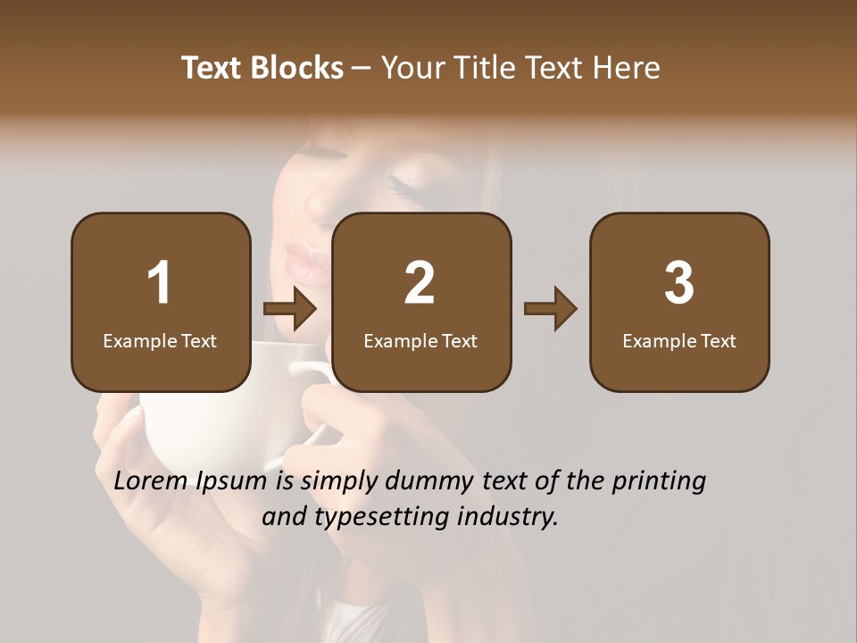 Coffee Tea Young PowerPoint Template