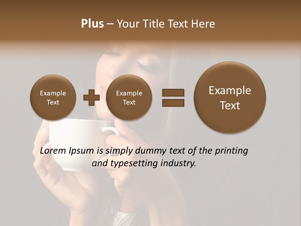 Coffee Tea Young PowerPoint Template