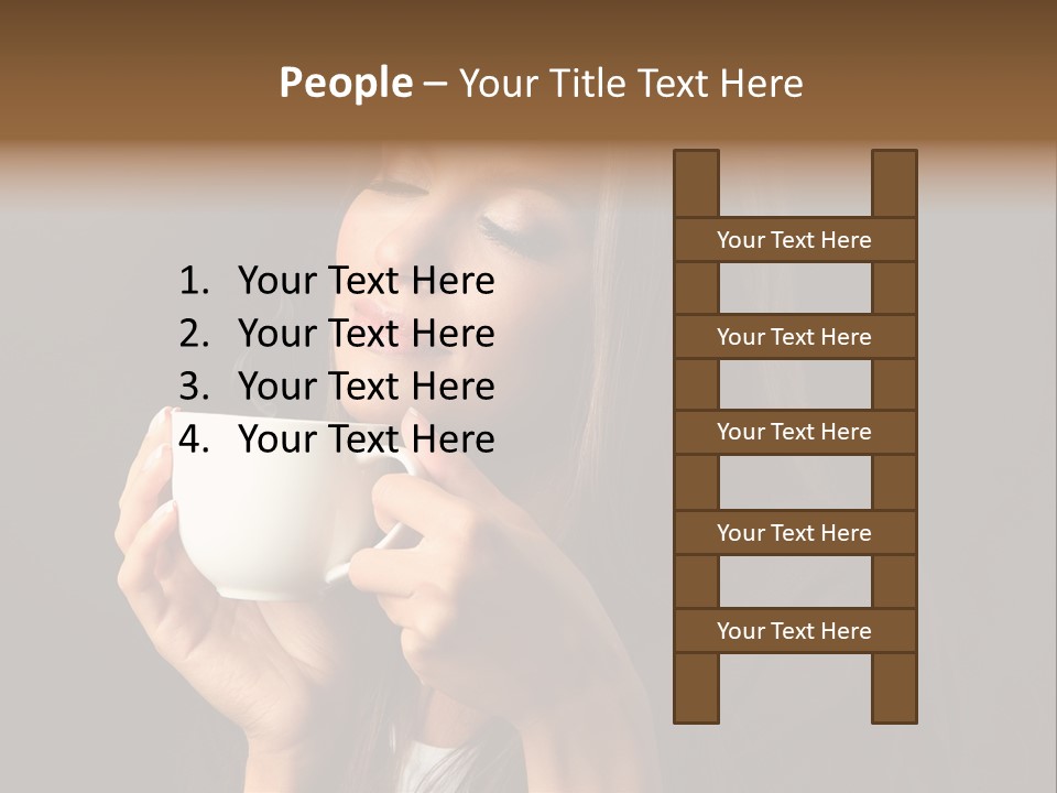 Coffee Tea Young PowerPoint Template