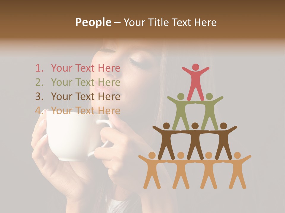 Coffee Tea Young PowerPoint Template