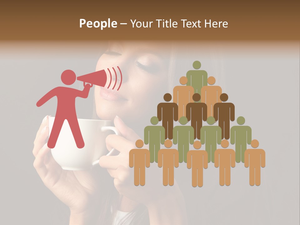 Coffee Tea Young PowerPoint Template