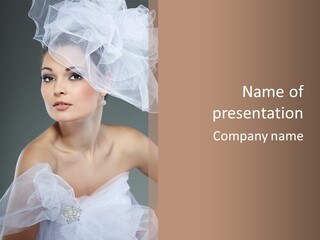 Traditional Wedding People PowerPoint Template