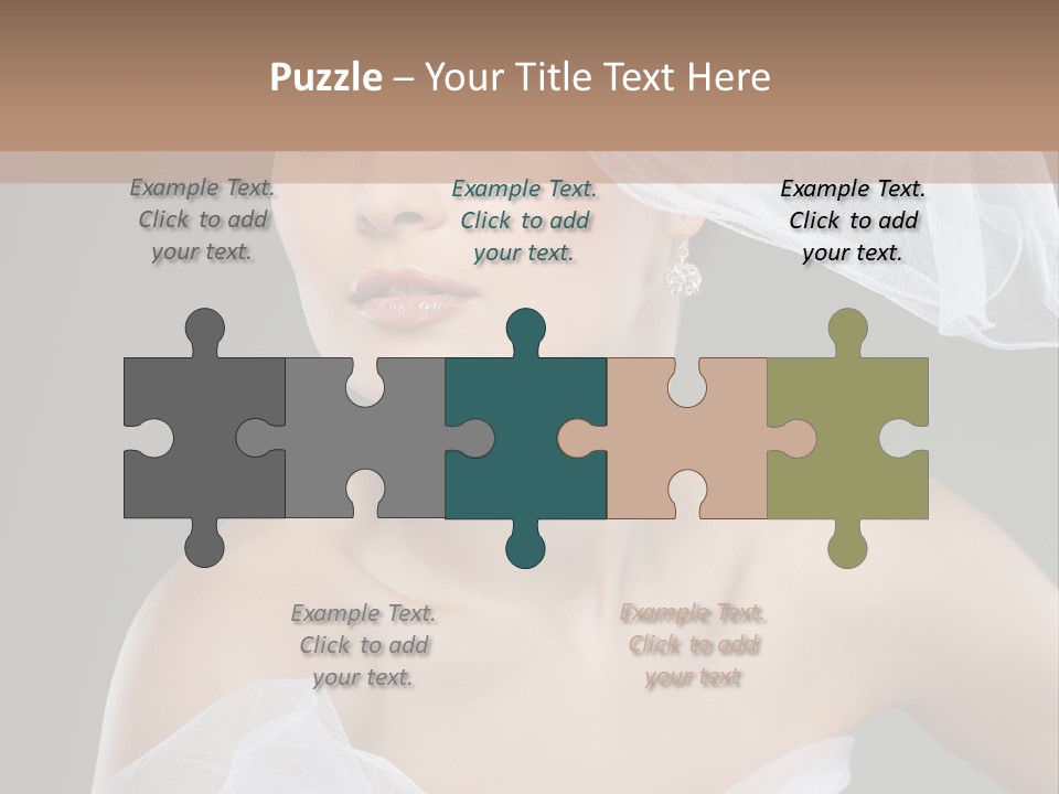 Traditional Wedding People PowerPoint Template