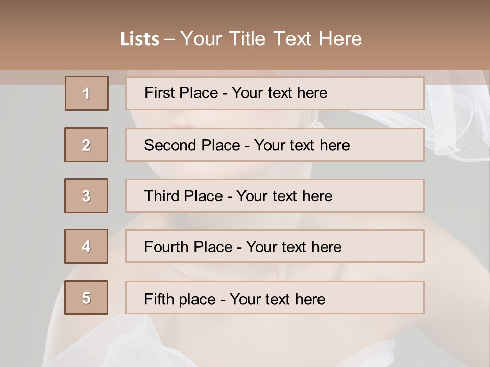 Traditional Wedding People PowerPoint Template