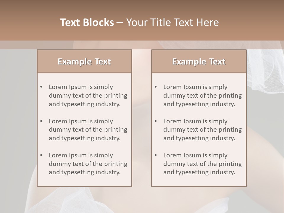 Traditional Wedding People PowerPoint Template