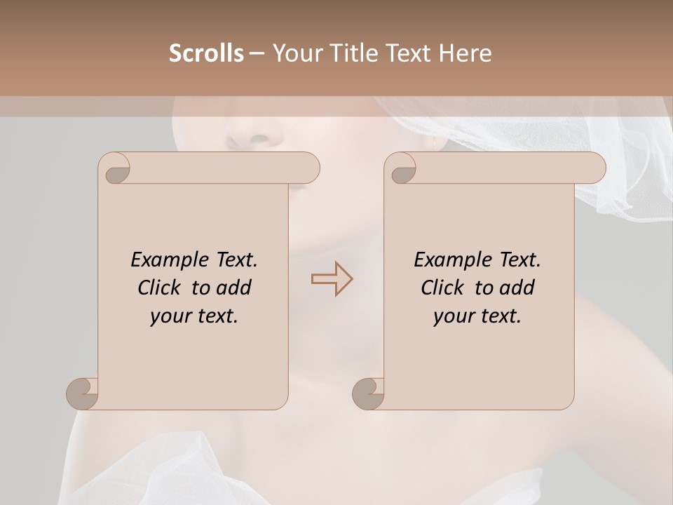 Traditional Wedding People PowerPoint Template