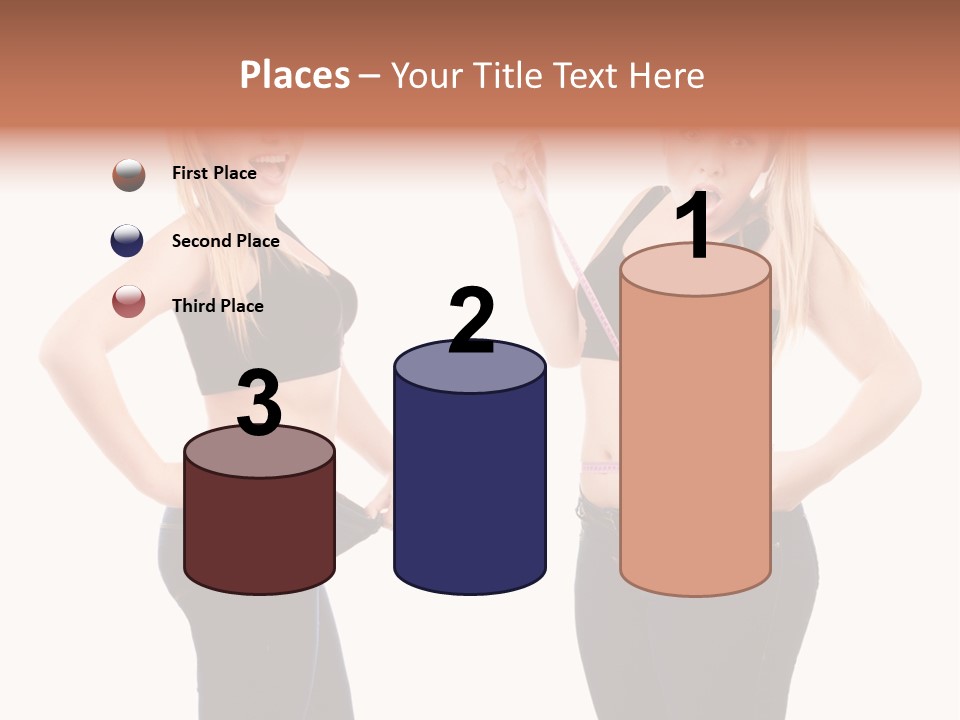 Isolated Loss Fat PowerPoint Template