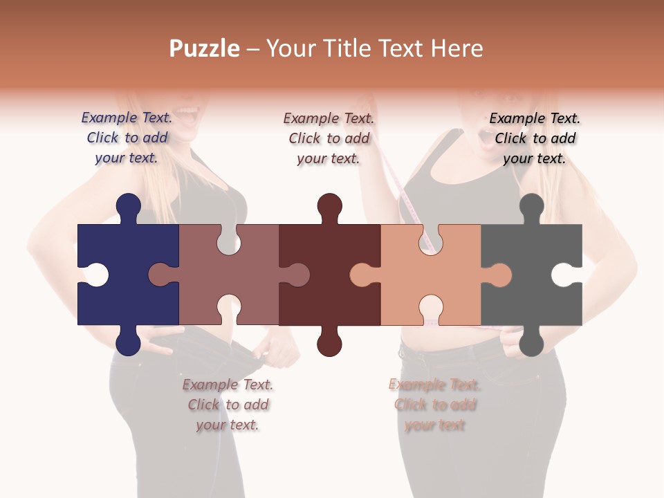 Isolated Loss Fat PowerPoint Template