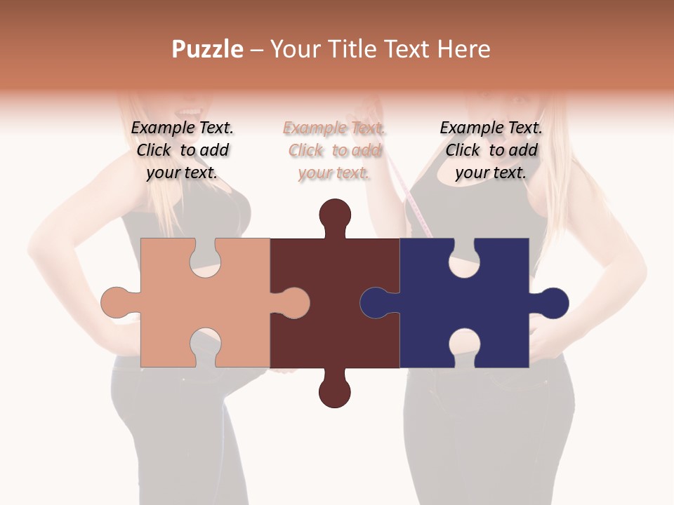 Isolated Loss Fat PowerPoint Template