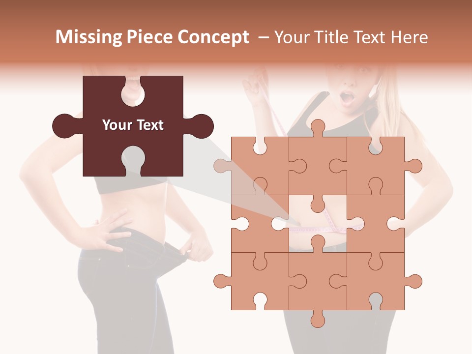 Isolated Loss Fat PowerPoint Template