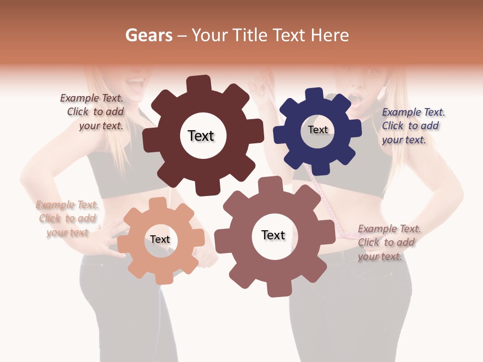 Isolated Loss Fat PowerPoint Template