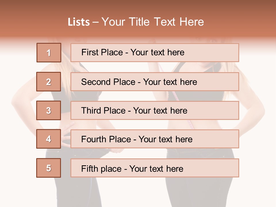Isolated Loss Fat PowerPoint Template