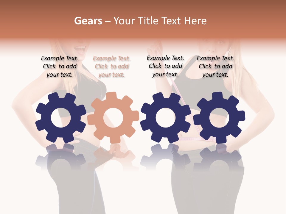 Isolated Loss Fat PowerPoint Template