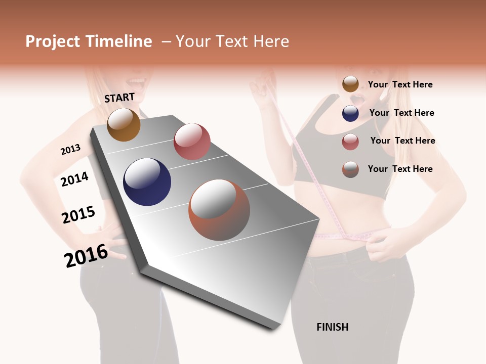 Isolated Loss Fat PowerPoint Template