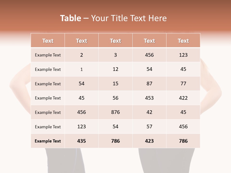 Isolated Loss Fat PowerPoint Template