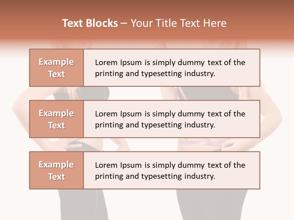 Isolated Loss Fat PowerPoint Template