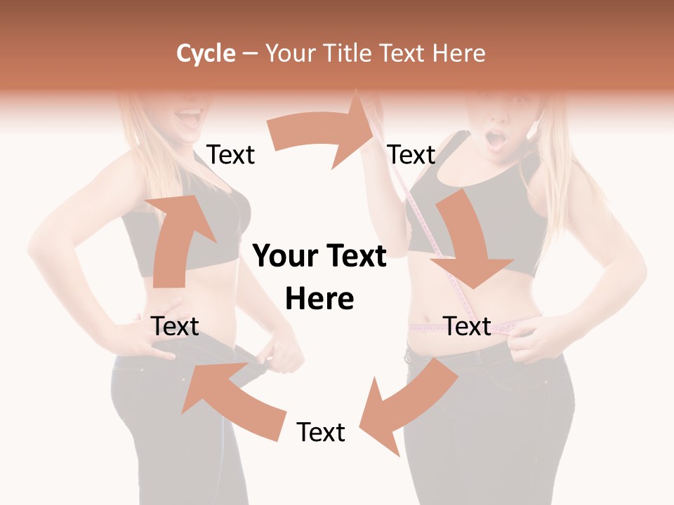 Isolated Loss Fat PowerPoint Template