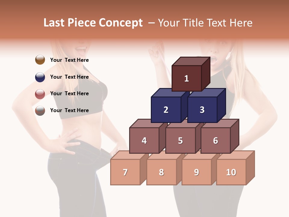 Isolated Loss Fat PowerPoint Template