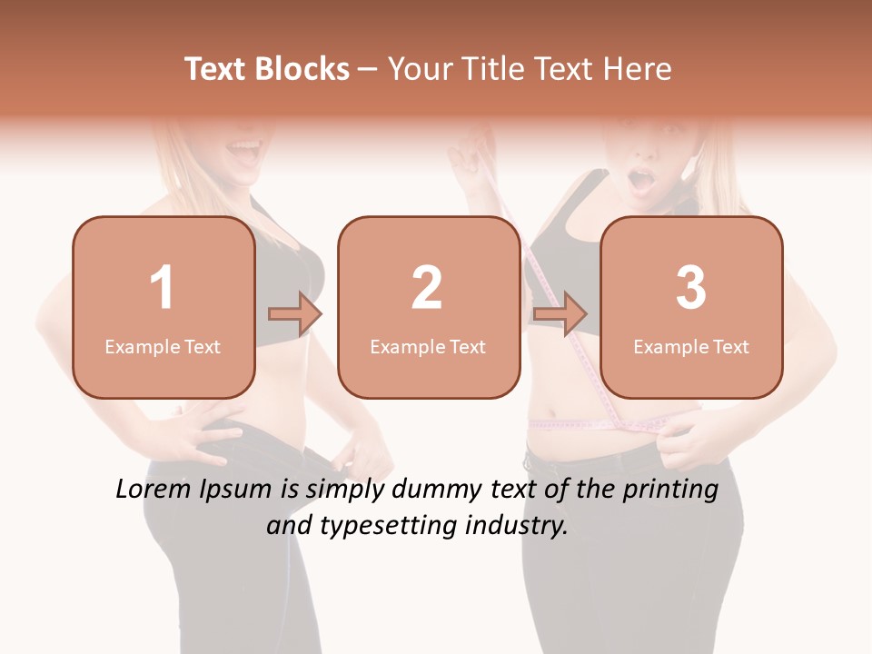Isolated Loss Fat PowerPoint Template