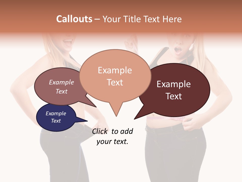 Isolated Loss Fat PowerPoint Template