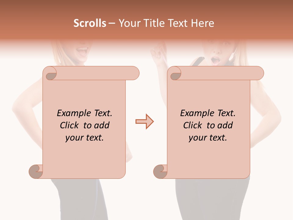 Isolated Loss Fat PowerPoint Template