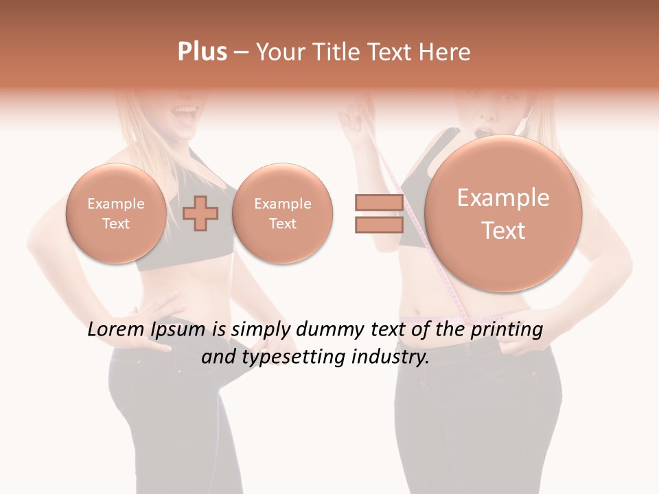 Isolated Loss Fat PowerPoint Template