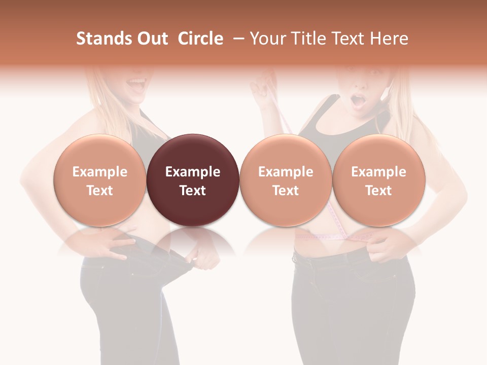 Isolated Loss Fat PowerPoint Template