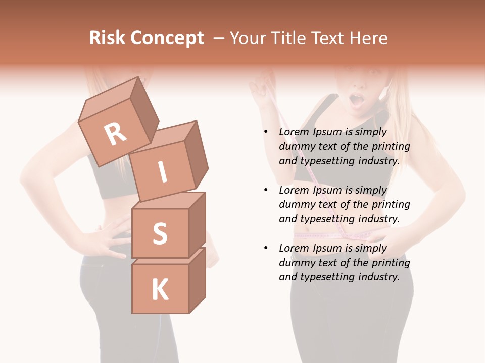 Isolated Loss Fat PowerPoint Template
