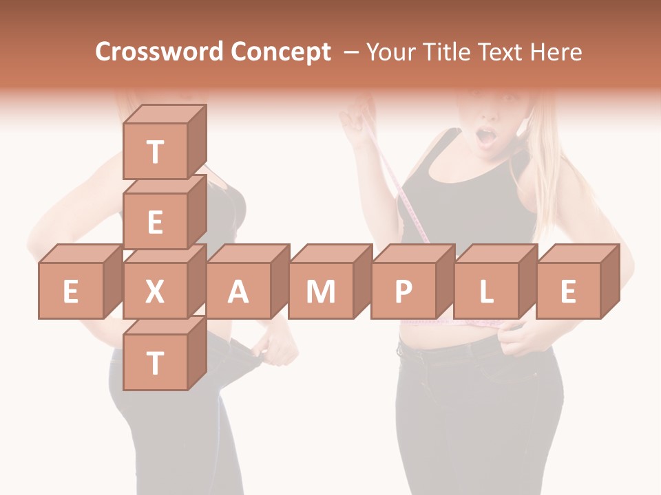 Isolated Loss Fat PowerPoint Template