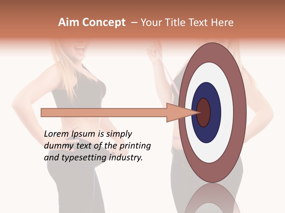 Isolated Loss Fat PowerPoint Template