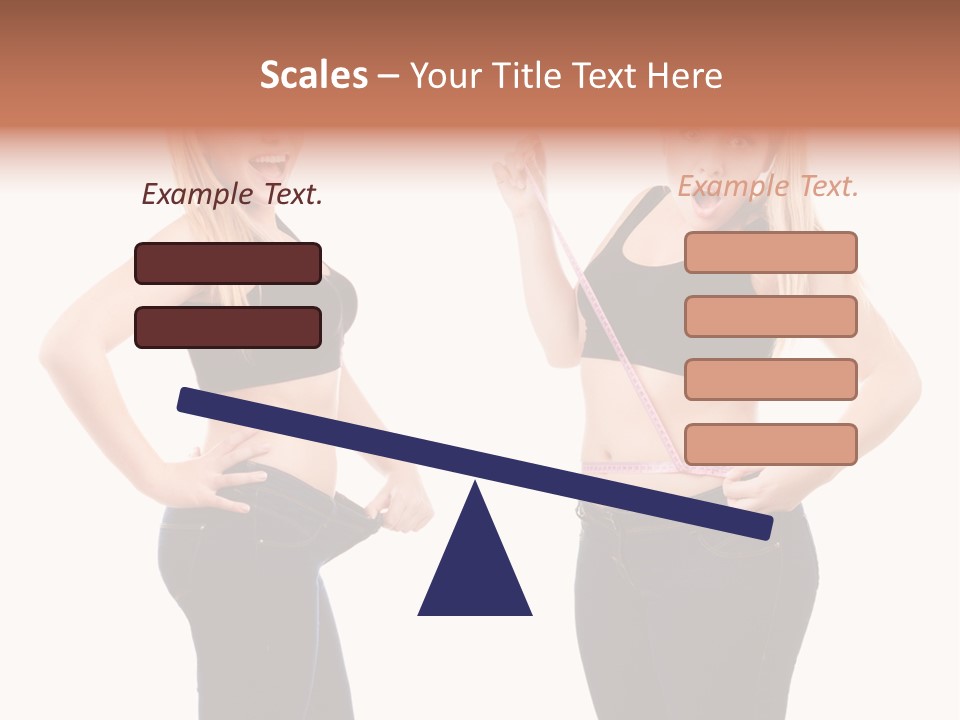 Isolated Loss Fat PowerPoint Template