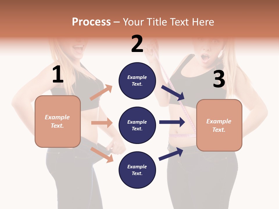 Isolated Loss Fat PowerPoint Template