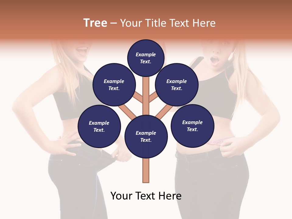 Isolated Loss Fat PowerPoint Template