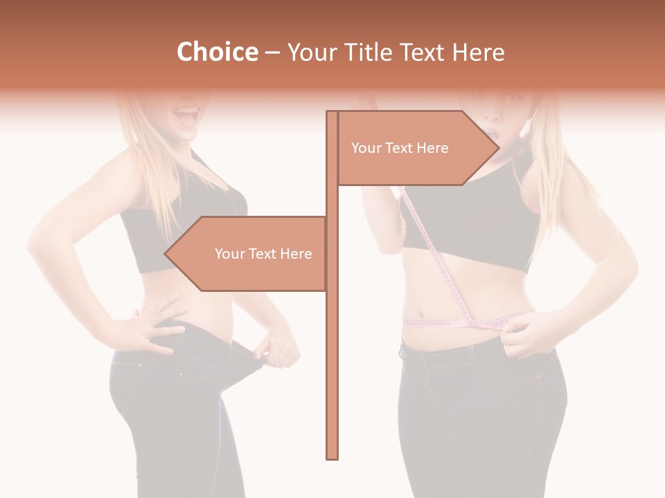 Isolated Loss Fat PowerPoint Template