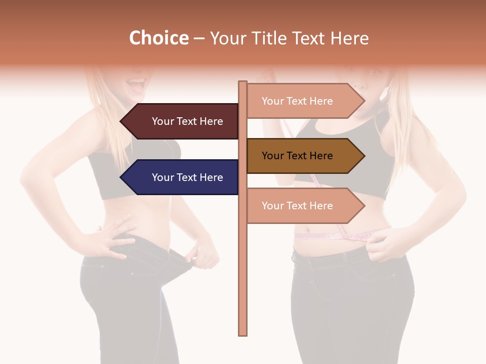 Isolated Loss Fat PowerPoint Template