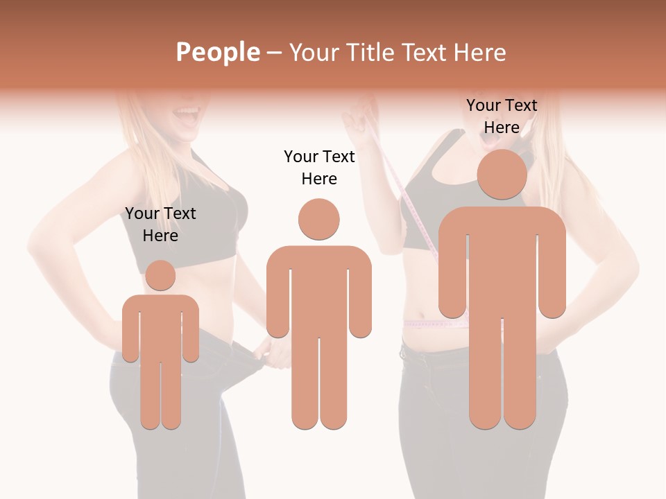 Isolated Loss Fat PowerPoint Template