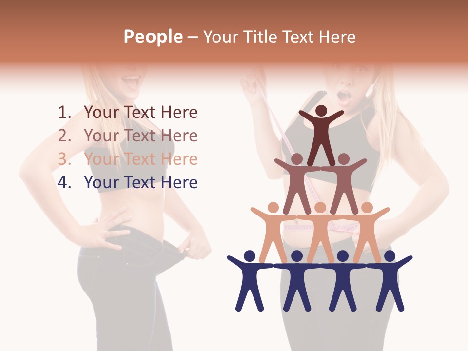 Isolated Loss Fat PowerPoint Template