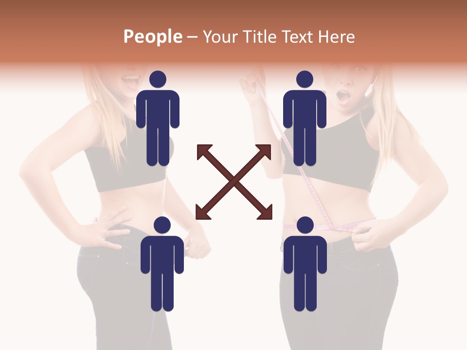 Isolated Loss Fat PowerPoint Template