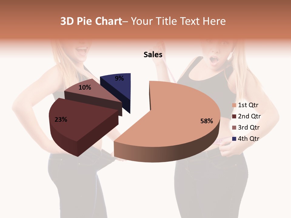 Isolated Loss Fat PowerPoint Template