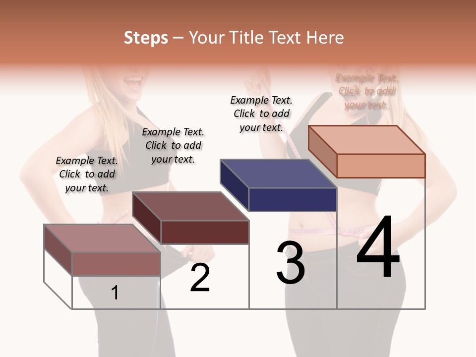 Isolated Loss Fat PowerPoint Template