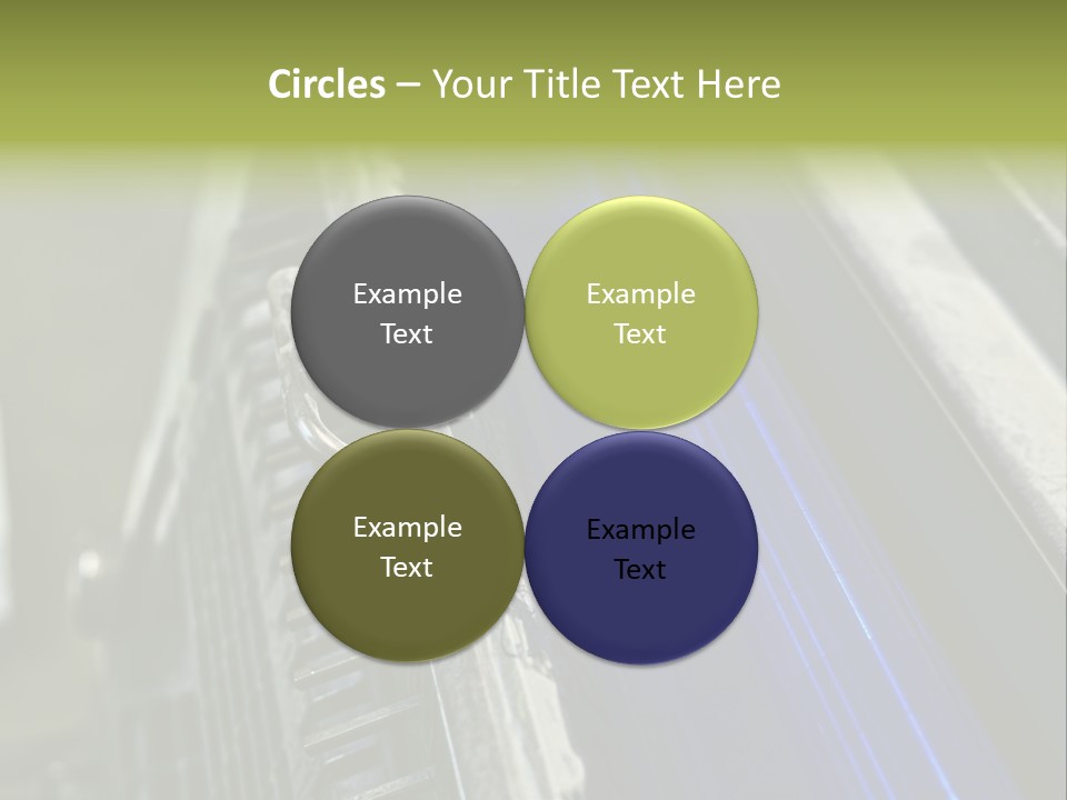 Wheel Round Cmyk PowerPoint Template