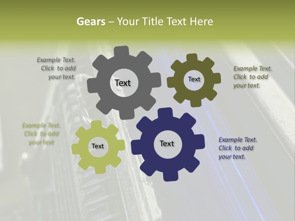 Wheel Round Cmyk PowerPoint Template