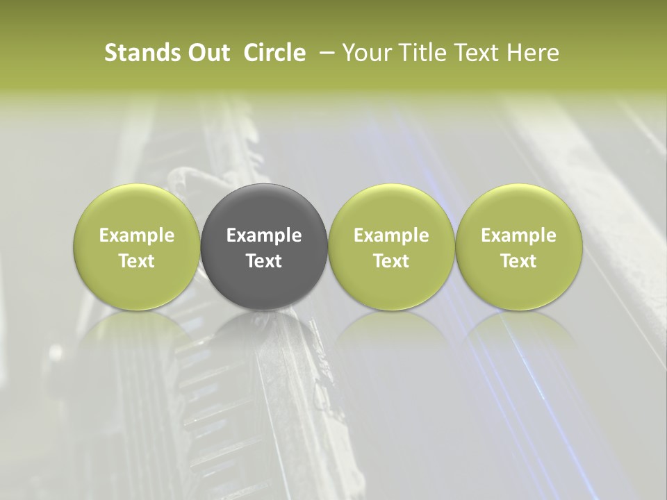 Wheel Round Cmyk PowerPoint Template