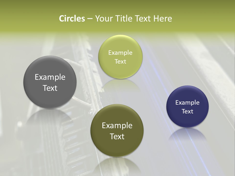 Wheel Round Cmyk PowerPoint Template