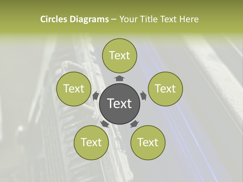 Wheel Round Cmyk PowerPoint Template